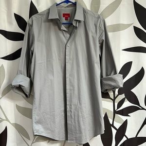 Alfani fitted slim fit button up dress shirt